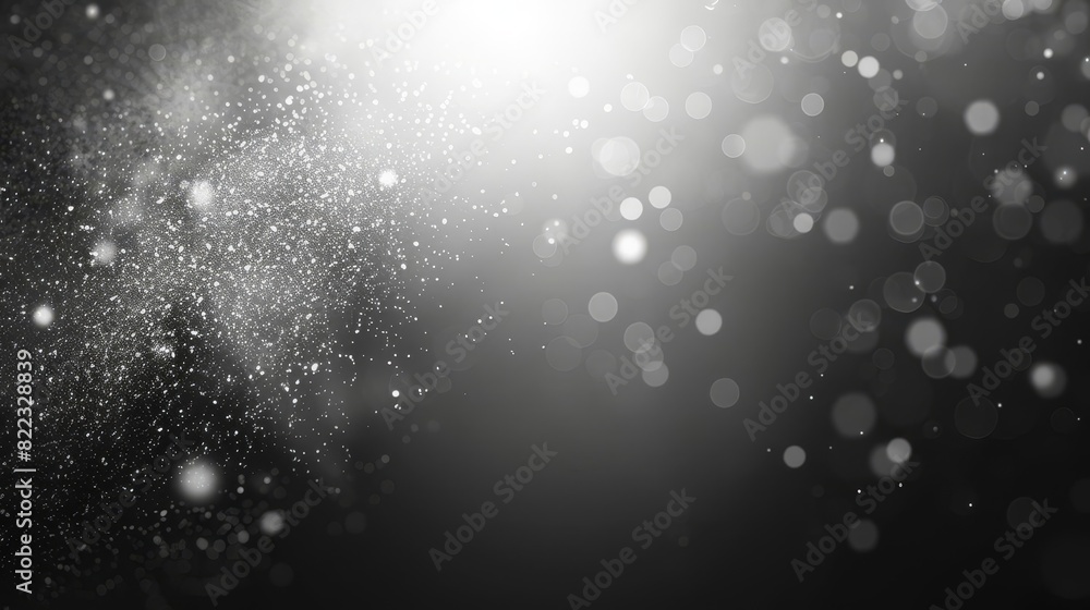 Aufkleber blurred gray gradient background with glowing light and noisy texture abstract