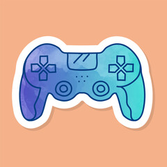 Game controller color sticker