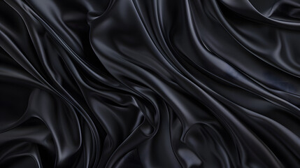 black silk, black fabric texture, silk, black backgrounds, satin, fabric textures, black satin, silk textures, HD wallpaper