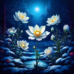 Flowers made of different colors