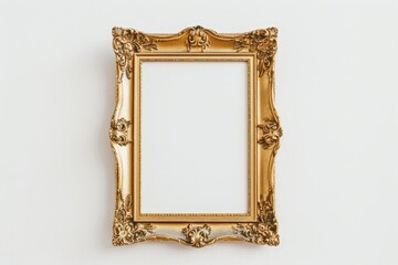 simple classy picture frame on a white background