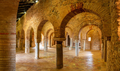 Almonaster la Real mosque, 9th century Islamic oratory, Almonaster la Real , Huelva, Andalusia,...