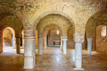 Almonaster la Real mosque, 9th century Islamic oratory, Almonaster la Real , Huelva, Andalusia, Spain