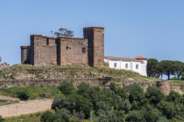 Fototapeta premium Cortegana Castle, fortress of medieval origin, Huelva, Andalusia, Spain