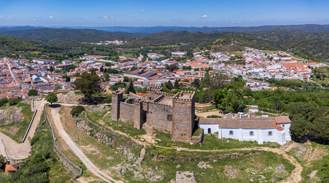 Cortegana Castle, fortress of medieval origin, Huelva, Andalusia, Spain