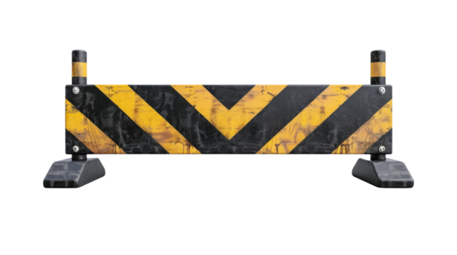 A black and yellow hazard sign set against a white background, emphasizing caution and potential danger