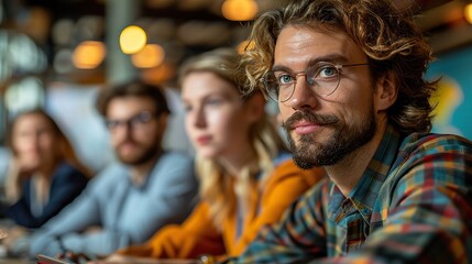 business team collaboration discussing working analyzing with financial data and marketing growth report graph in team presentation and brainstorming to strategy planning making with.illustration