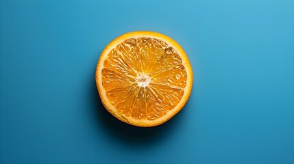 Orange Citrus Fruit Sliced Close Up (Generative AI)