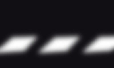 White square light with black background 