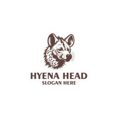 Hyena's head logo vector illustration