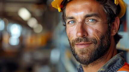 Obraz premium construction worker looking to camera isolated on white background.stock image
