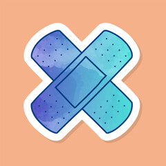 Bandage strip color sticker