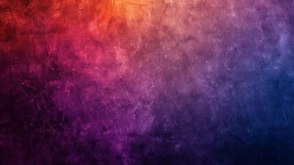 Fototapeta premium dark grainy color gradient background with purple red orange and blue hues abstract grunge texture for posters banners and covers