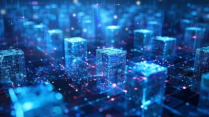 digital data deduplication and cleansing processes visualization aigenerated concept illustration
