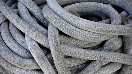 anarchy coiled industrial rope as background