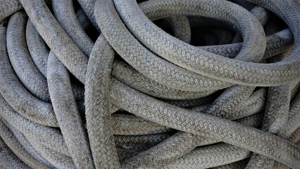 close-up industrial rope as background