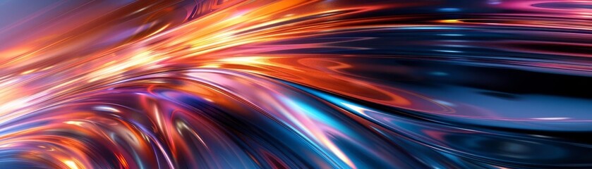 The sleek lines and dynamic colors of the tech abstract background transport viewers to a world of advanced innovation and endless possibilities