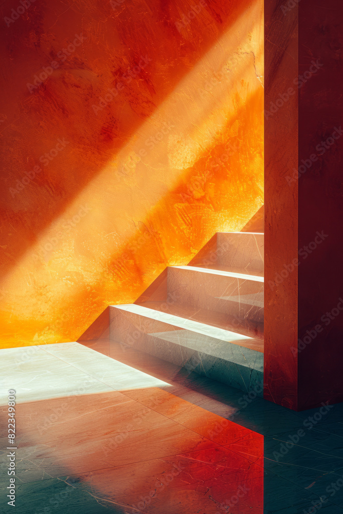 Poster abstract image combining all four elements, with each corner of the illustration representing one el