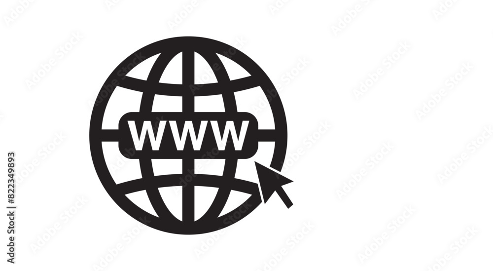 Poster web icon. website icon page symbol for your web design. internet world vector