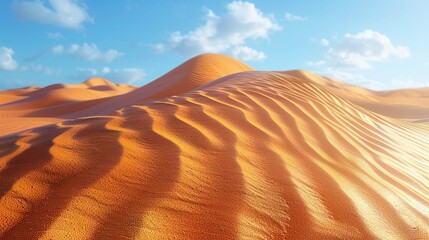  High-resolution image of sand dunes with ripples and shadows, perfect for creating a serene and natural background for outdoor-themed designs. Illustration image,