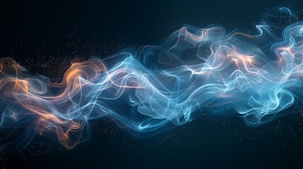 Background image of smoke with beautiful fluidity and colors.