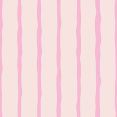 Pink stripes on beige abstract background pattern