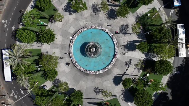 Aerial photo of Dizengoff Square Tel Aviv-Yafo, Israel