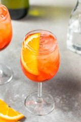Cold Refreshing Boozy Aperol Spritz Cocktail