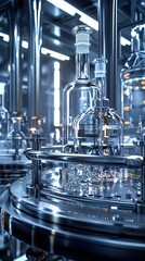 An advanced laboratory setup showcasing the precision fermentation process