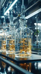 An advanced laboratory setup showcasing the precision fermentation process