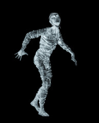 mummy is walking and looking up