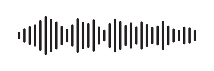 Audio wave set. Voice record icon set. Podcast sound waves set. Sound wave icon set. Vector illustration
