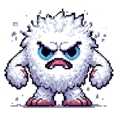 Fototapeta premium Pixel art monster