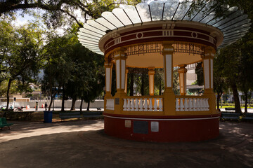 Coreto da Praça Pedro Sanches,  Centro de Poços de  Caldas, Minas Gerais, Brasil