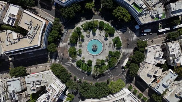Aerial photo of Dizengoff Square Tel Aviv-Yafo, Israel