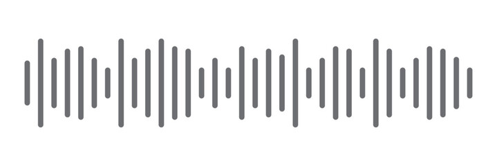 sound icon set. digital recorder voice audio wave vector symbol. soundwave frequency icon in black and white color.