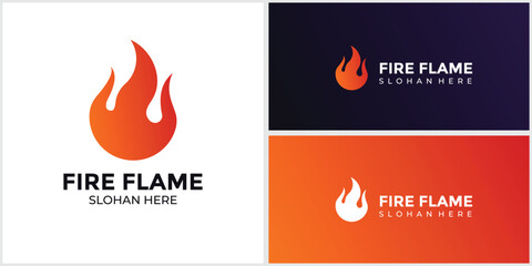 flame logo burning gradient colors