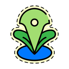 Plant Point Sticker