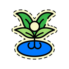 Plant Point Sticker