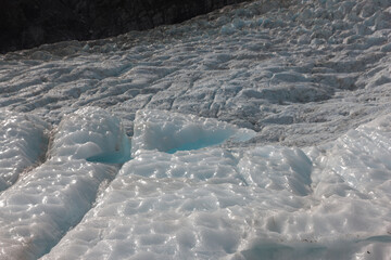 Obraz premium New Zealand Franz Josef Glacier on a sunny spring day
