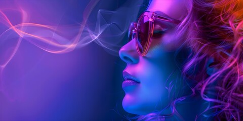 Retro pop art image of a disco diva girl in sunglasses. Concept Disco Diva, Retro Pop Art, Sunglasses, Colorful, Fashion