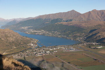 New Zealand lake landscape on the South Island.