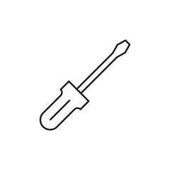 screwdriver icon design, isolated on white background, vector illustration