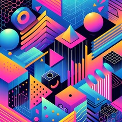 abstract background with squares