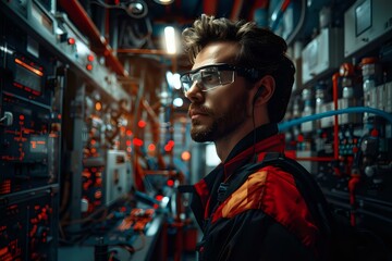 Obraz premium Collaborative Engineer in Business Process Improvement and Operational Efficiency