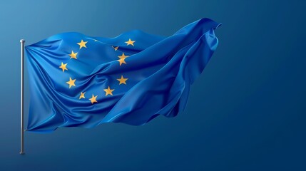 Banner in blue for the European elections in the European Union.