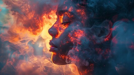 man on a hallucinogenic trip