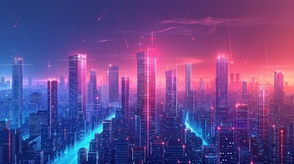 Fototapeta premium Smart City