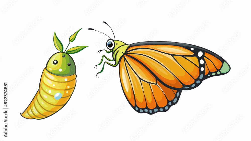 Aufkleber a butterfly emerging from a chrysalis signifies my personal growth and transformation. just like the