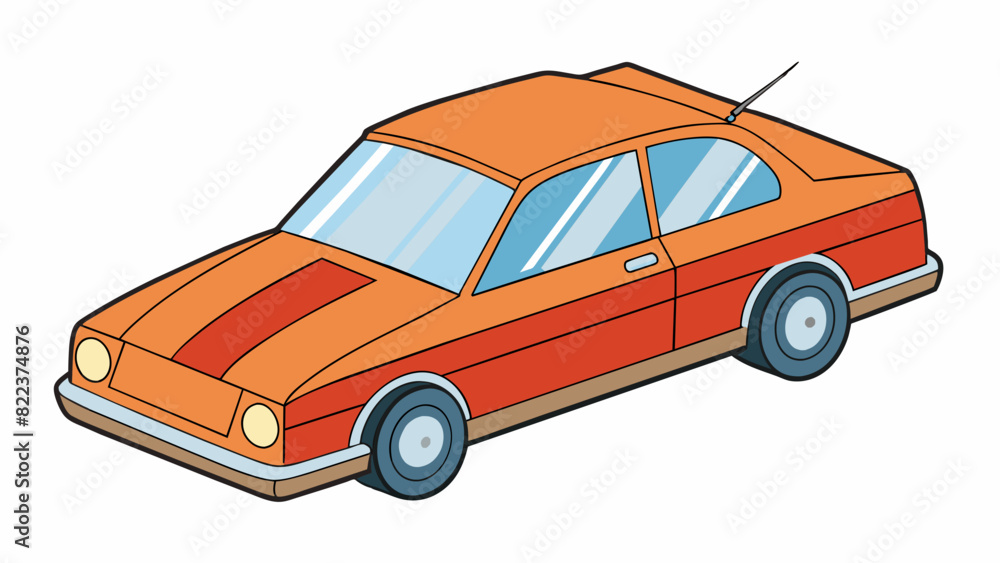 Poster a car with a maximum speed of 120 miles per hour equipped with advanced safety features and a sunroo